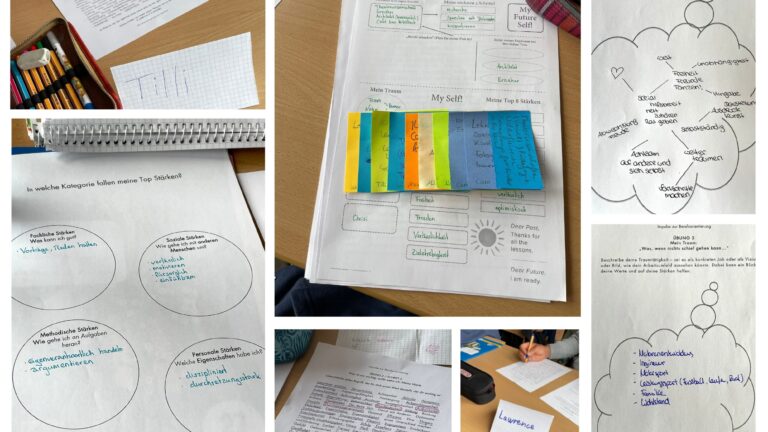 Collage: Workshopreihe Berufsorientierung (11. Klasse)
