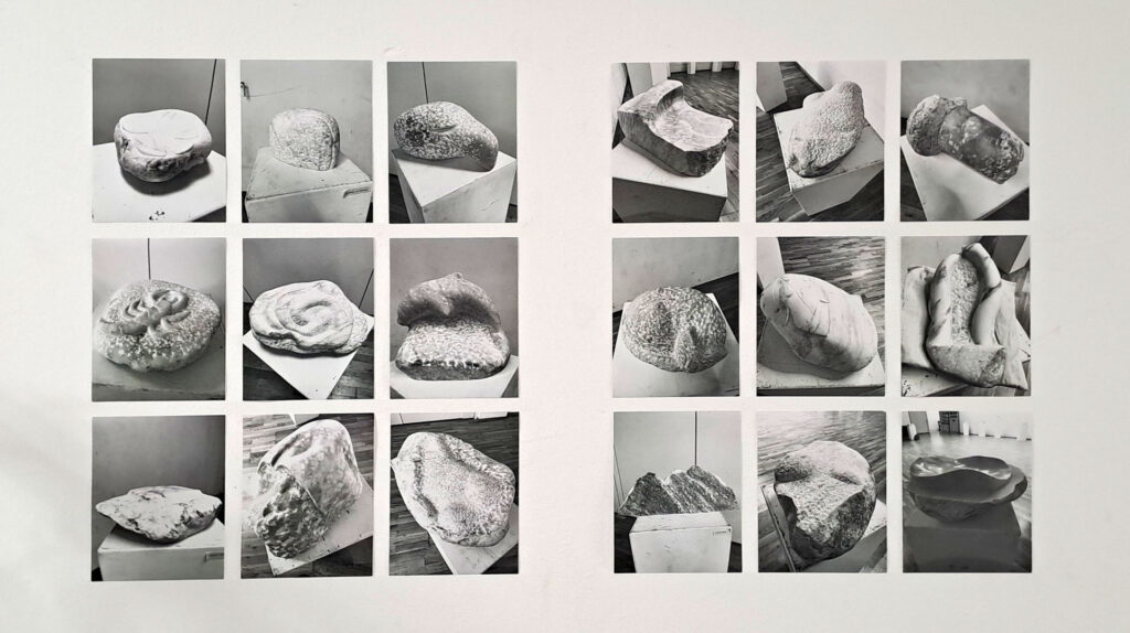 Ausstellung Steilbildhauen der Freien Waldorfschule Isartal in Geretsried (12. Klasse, 2025/2026)
